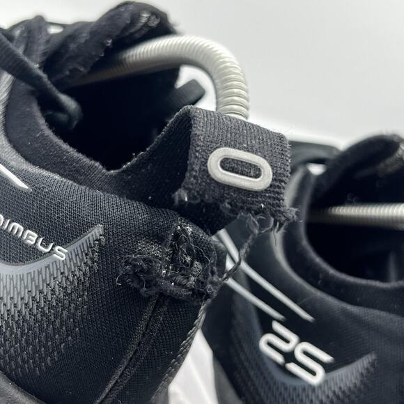 Asics Gel Nimbus 25 Womens Size 8 Black Running Shoes Sneakers 1012B356 - Picture 7 of 12